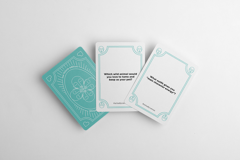 Actually Curious Our Future Edition card deck